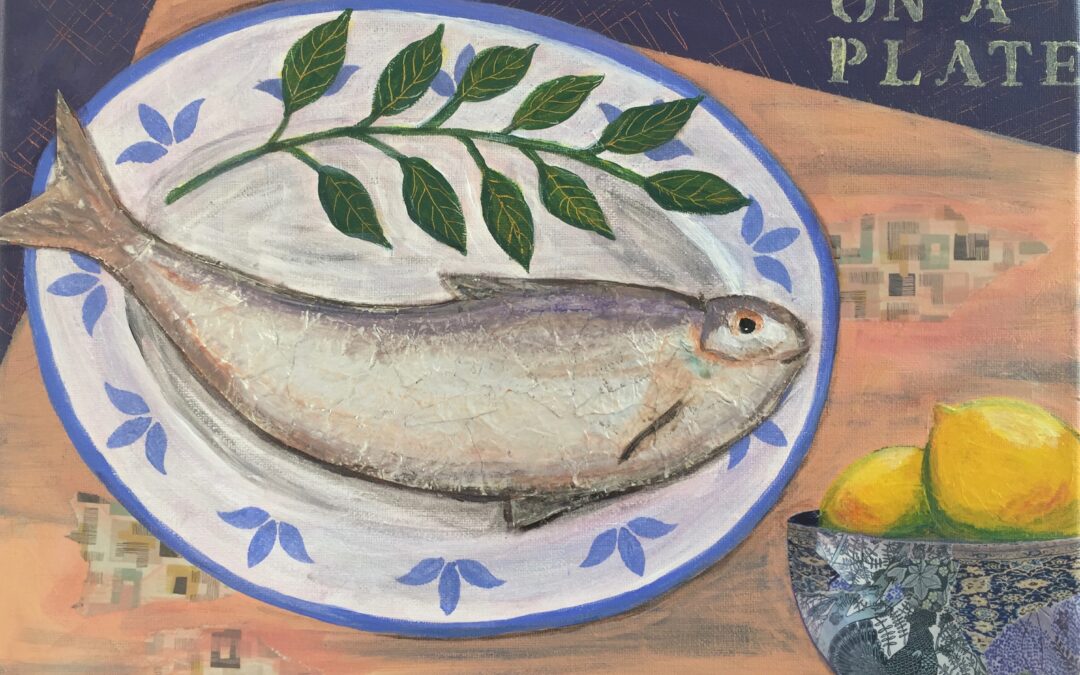 Fish on a Plate  SOLD