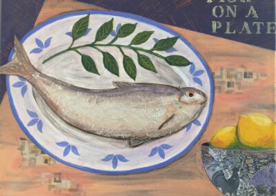 Fish on a Plate  SOLD