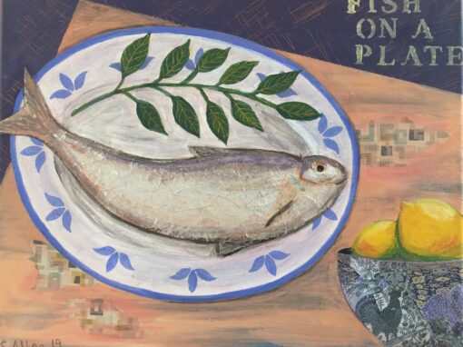 Fish on a Plate  SOLD