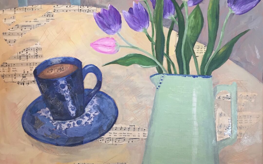 Tea and Tulips  SOLD