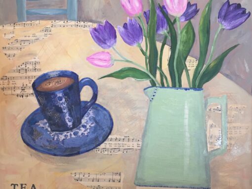 Tea and Tulips  SOLD
