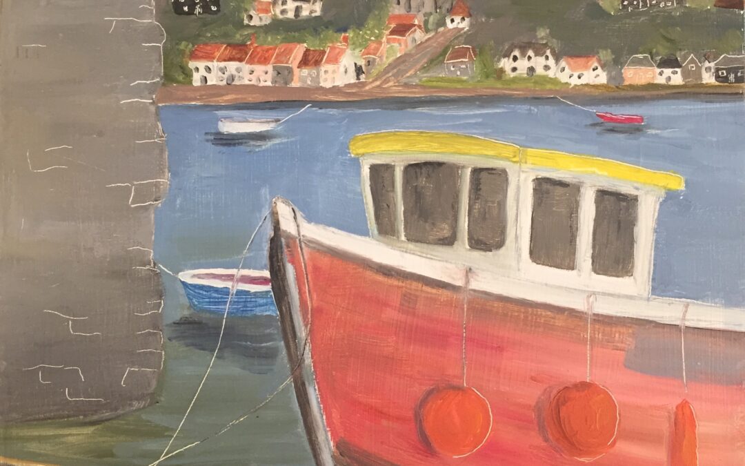 Fishing Boats, Conwy  SOLD