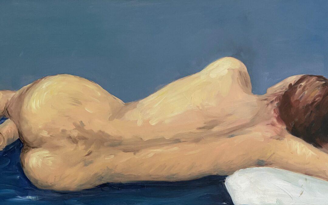 Recumbent Blue Nude NFS