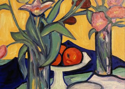 Tulips and cups (after Peploe)  SOLD