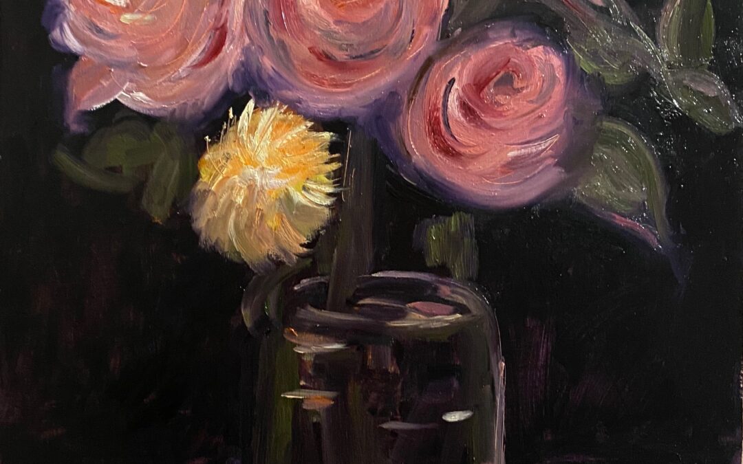 Still life with Roses (after Manet)