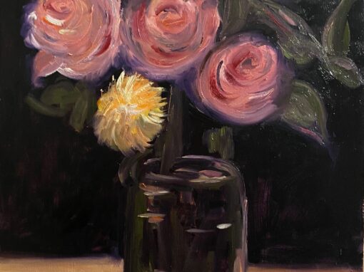 Still life with Roses (after Manet)