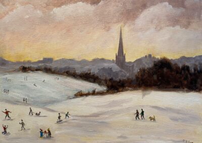 Norwich Cathedral from Mousehold Heath  SOLD