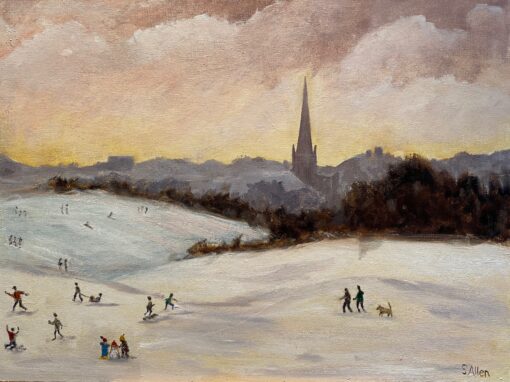 Norwich Cathedral from Mousehold Heath  SOLD
