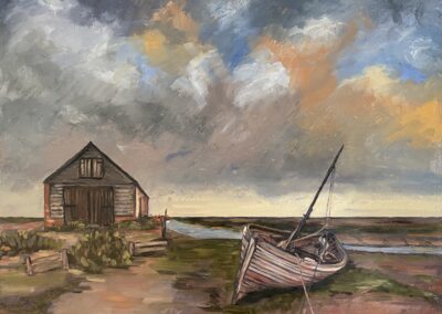 Thornham Old Coal Barn and Boat  SOLD