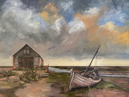 Thornham Old Coal Barn and Boat  SOLD