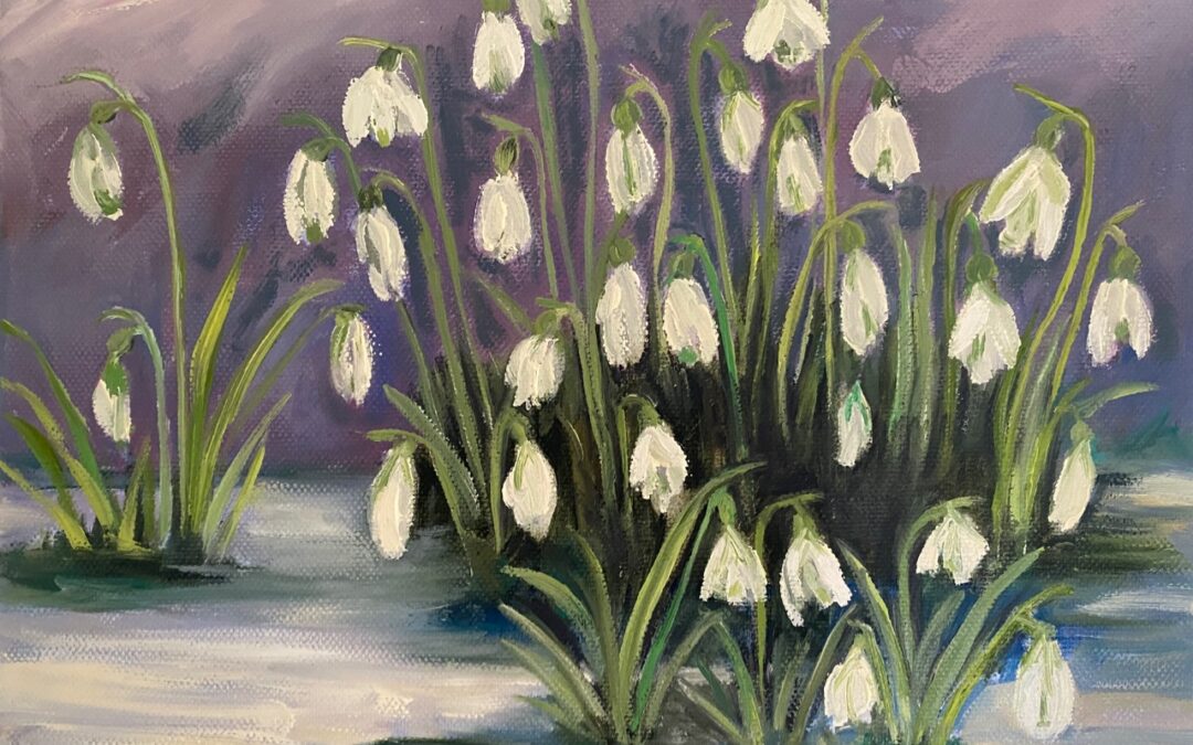 Wild snowdrops  SOLD