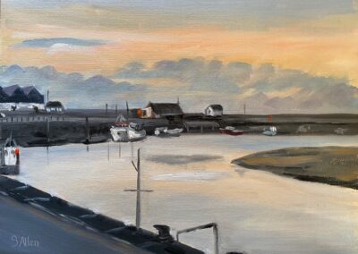 The Harbour at dusk  SOLD