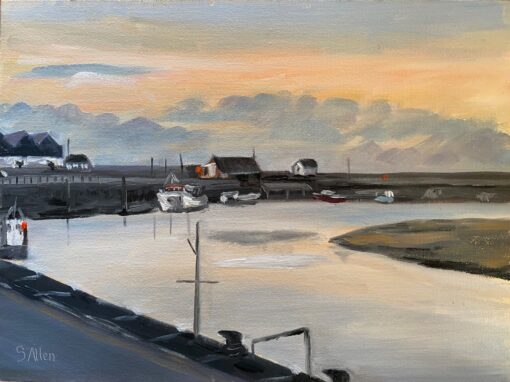 The Harbour at dusk  SOLD