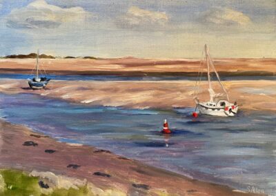 View from the sea bank, Wells-next-the-sea  SOLD