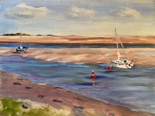 View from the sea bank, Wells-next-the-sea  SOLD