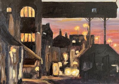 The Granary at sunset, Wells-next-the-sea  SOLD