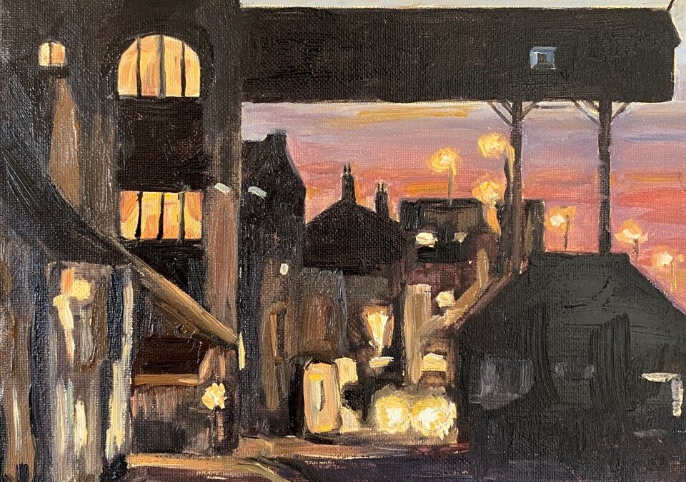 The Granary at sunset, Wells-next-the-sea  SOLD