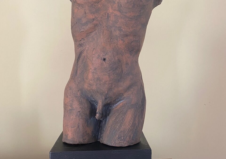 Male terracotta torso #1    SOLD